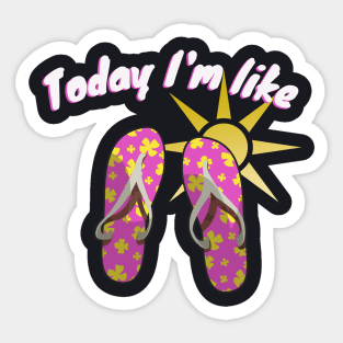Flip Flops Summer Holidays Sticker